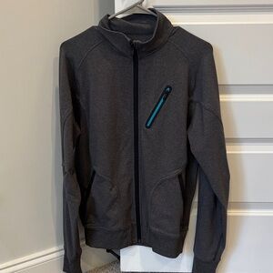 lululemon athletica Charcoal Jacket with Teal Detail